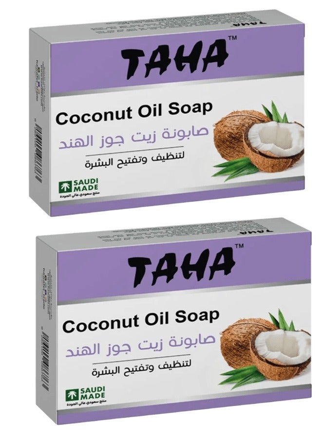 طه قطعتين من صابونة زيت جوز الهند 125 ج - Image 1