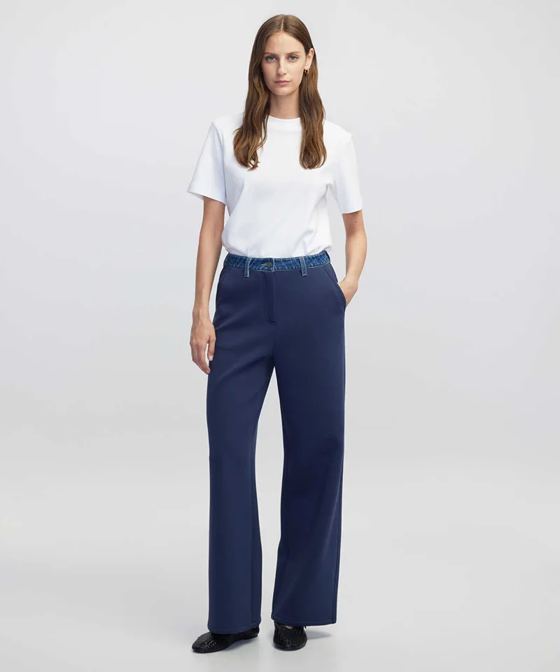 Ipekyol Denim-Trimmed Trousers