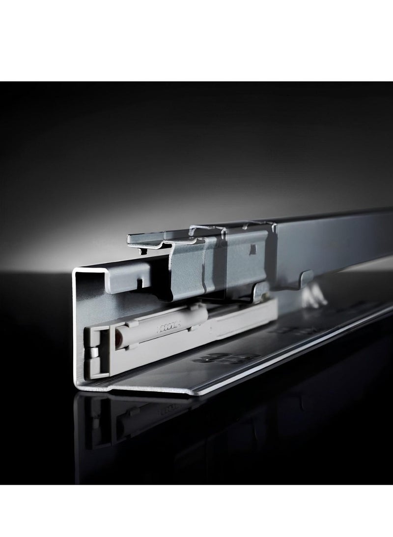 STARKE Concealed Damping Drawer Slides, Galvanized Heavy Duty Rust Resistant Plate Drawer Slides 30kg Load Capacity for 440-450 mm Drawers 1.0/1.5/1.8mm Thick (Concelio Series) (440-450 mm)  - Image 3