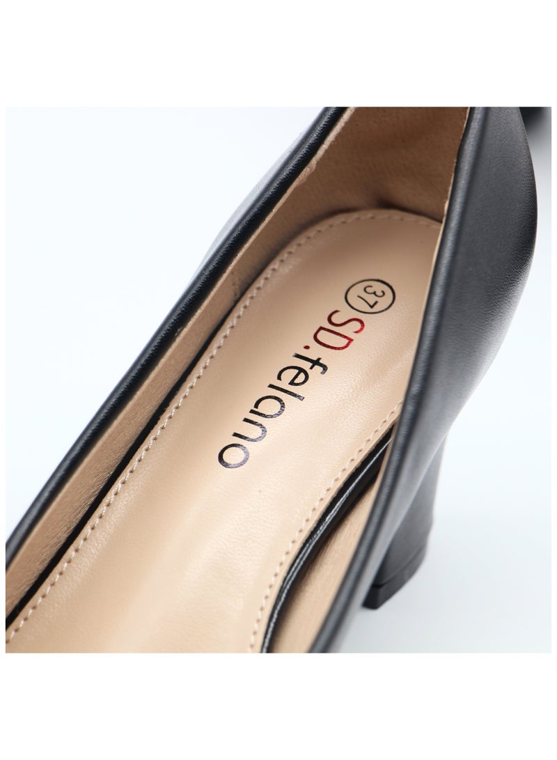 SD.Felano Women's High Heels Pumps Shoes | Closed Toe, Dress Slip-On Heels for Girls & Ladies | Mattee Women's Fashion High Heels for Party Bride Wedding Dress Platform Shoes - Image 5