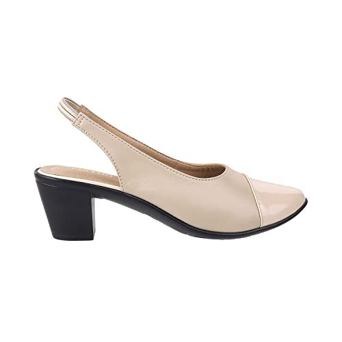 Metro Womens Synthetic Beige Sandals (Size (4 UK (37 EU)) - Image 3