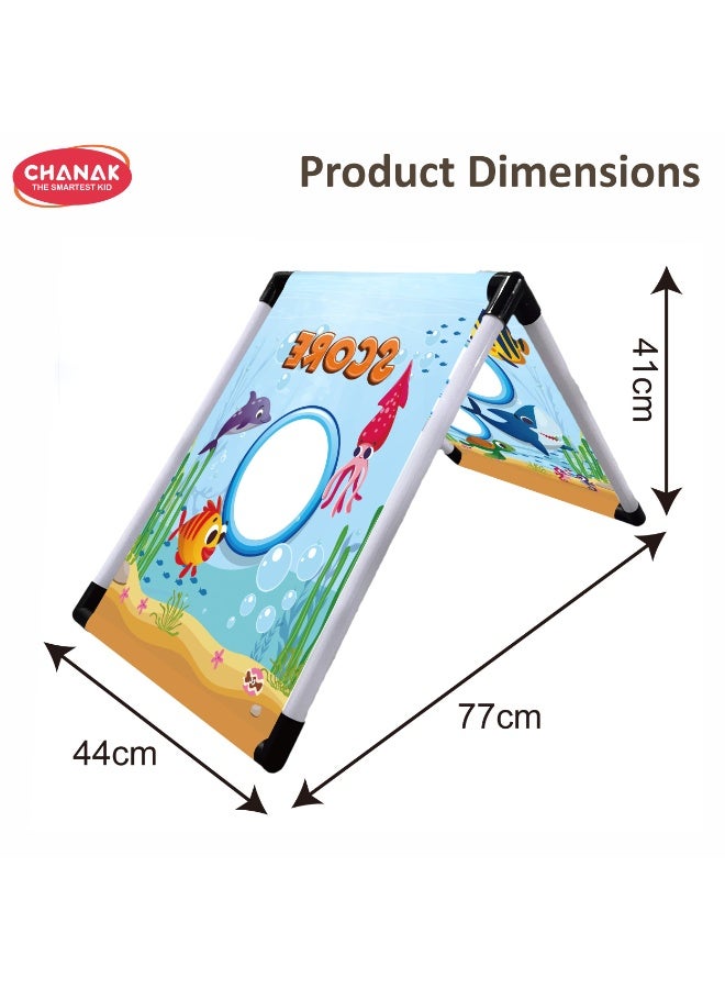 Chanak 5 In 1 Games Throwing Set For Kids Includes Cannon Gun, Rugby, Golf, And Target Toss Indoor & Outdoor Sports Play Set - Image 3