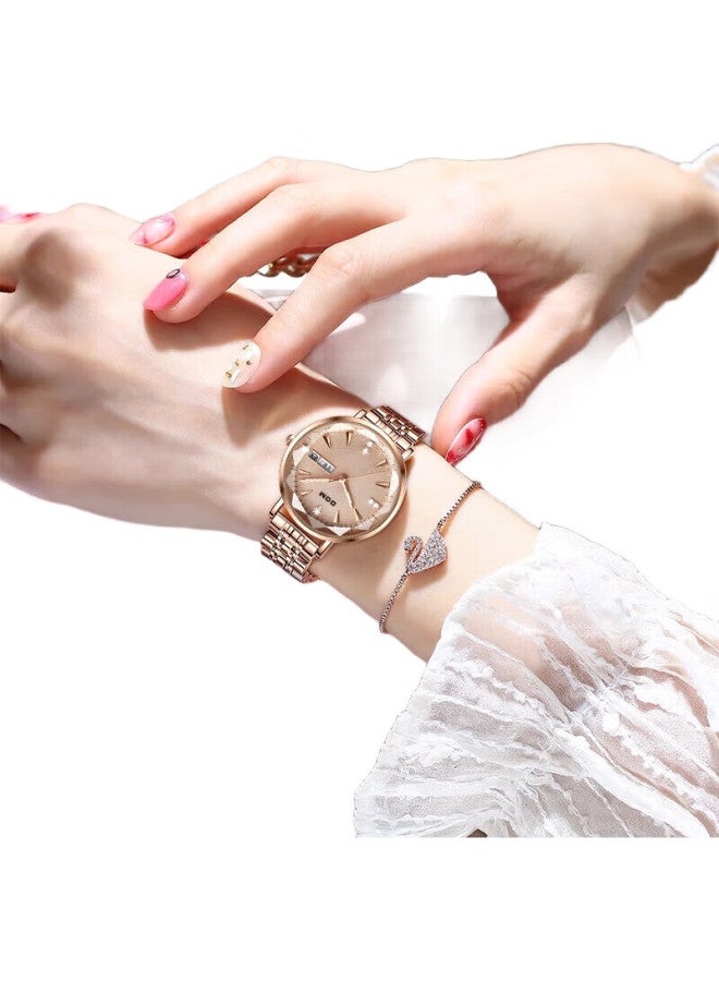 DOM ساعة نسائية جديدة، أفضل عشرة ماركات ساعات ميكانيكية وكوارتز، ساعة صينية فاخرة بجودة سويسرية، هدية لصديقة - Image 1