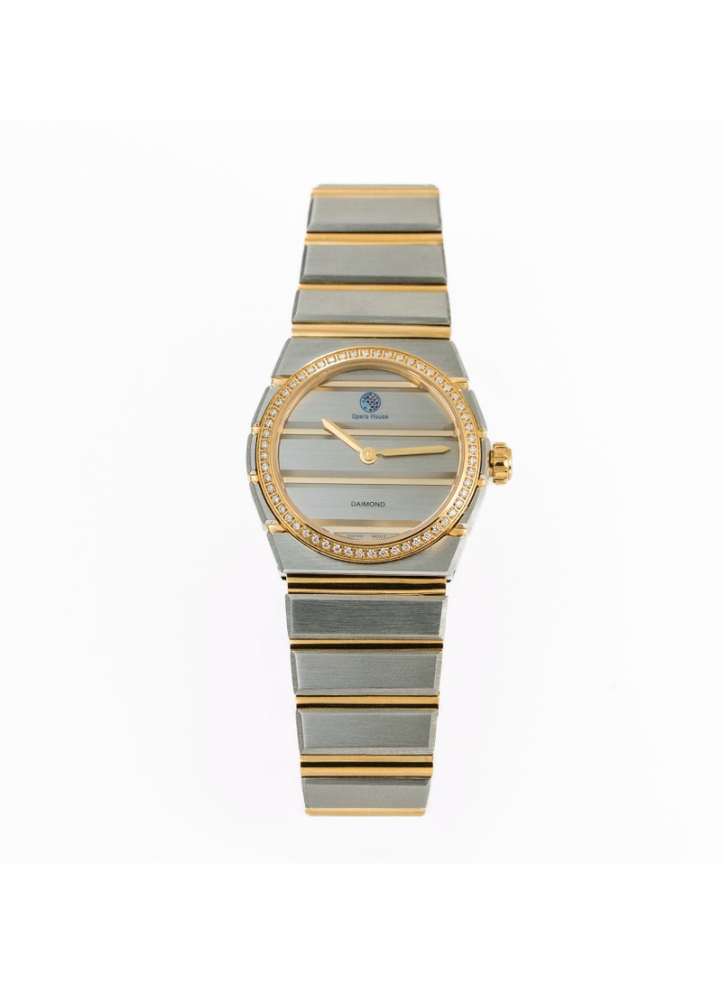 Opera House Original 56 Natural Diamonds Luxury Women’s Watch (1.2–1.25mm SI2 GH) Dial – 42mm Two-Tone Gold Stainless Steel Case & Band, Quartz Analog, 3ATM Water Resistant - Image 1