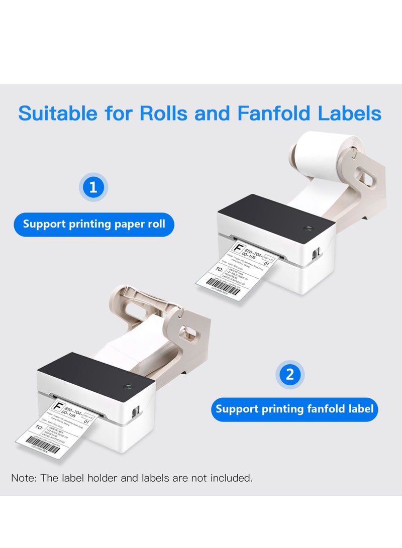 Desktop Shipping Label Printer High Speed USB Direct Thermal Printer Label Maker Sticker 40-80mm Paper Width for Shipping Postage Barcodes Labels Printing Compatible with   Shopify FedEx USPS Etsy