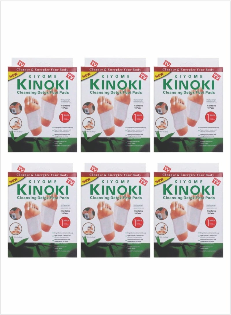 Kinoki Detox Foot Pads for Cleansing and Energizing Pack of 6