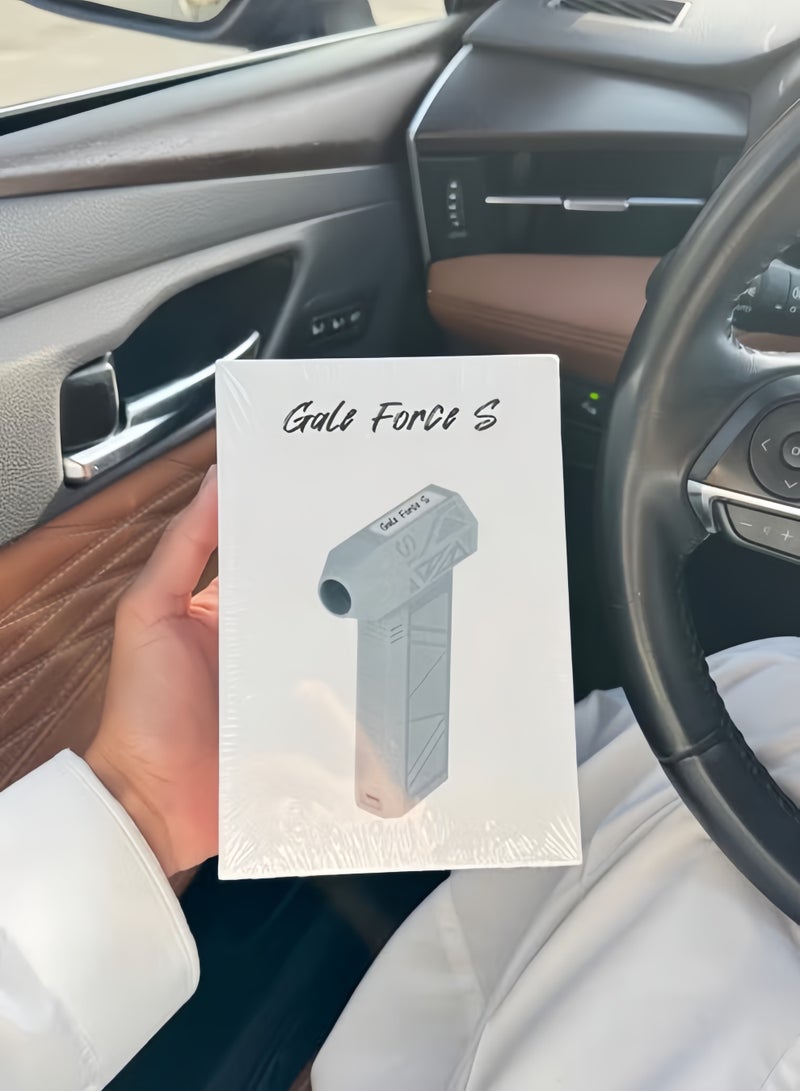 Gale Force S Jet Dry Mini Blower, 130000 RPM Portable Mini Jet Blower, Super Jet Fan Adjustable Speeds and Rechargeable, Cordless Jet Blower Car Dryer with Large Battery, and Type-C Fast Charging - Image 2