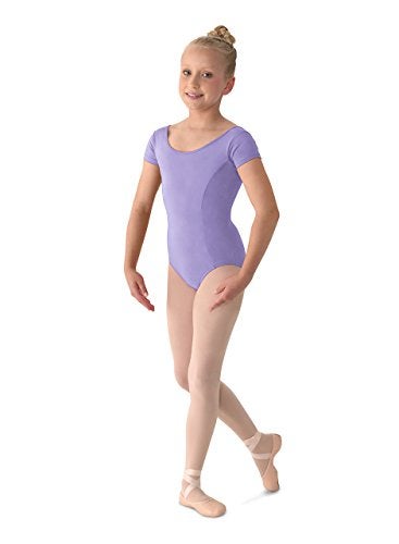Mirella Girls Princess Seam Cap Sleeve Dance Leotard Lilac 12 - Image 1