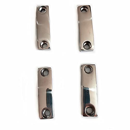 NRC&XRC 4 Pieces Boat Fender Lock Deck Fitting, Marine 316 Stainless Steel Connecting Bridge Boat Fender Lock Eye Strap Loop Tie Down Anchor Rope Yacht - Image 1