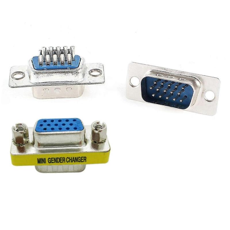 DB15 Male Connector 2-Pack Yellow Silver - Three-Row Core Soldered Wire Serial Socket for Secure Connections - Image 3