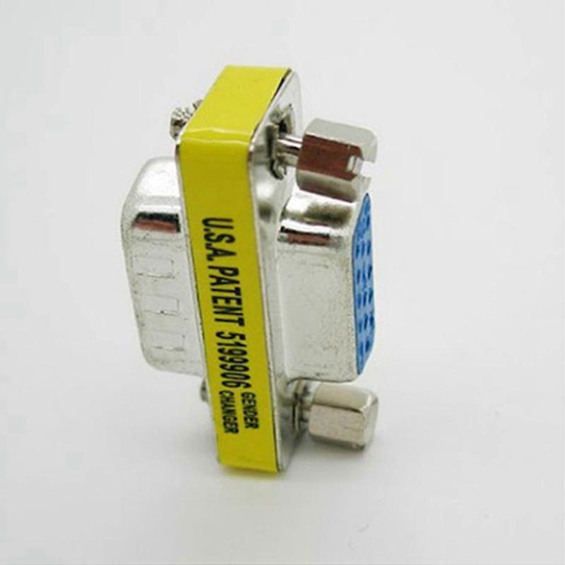 DB15 Male Connector 2-Pack Yellow Silver - Three-Row Core Soldered Wire Serial Socket for Secure Connections - Image 1