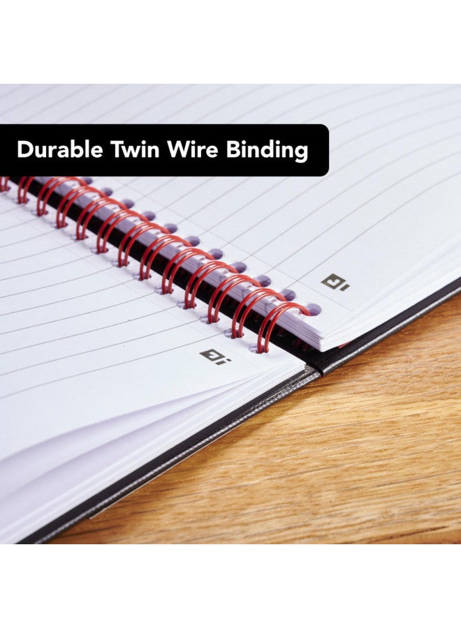 Black n' Red Black n' Red Notebook, Hardcover, Premium Optik Paper, Scribzee App Compatible, Environmentally Friendly, Durable Spiral Binding, 11" x 8 ", 70 Double-Sided Ruled Sheets, 1 Count (K67030) - Image 4