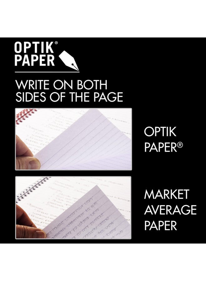 Black n' Red Black n' Red Notebook, Hardcover, Premium Optik Paper, Scribzee App Compatible, Environmentally Friendly, Durable Spiral Binding, 11" x 8 ", 70 Double-Sided Ruled Sheets, 1 Count (K67030) - Image 1