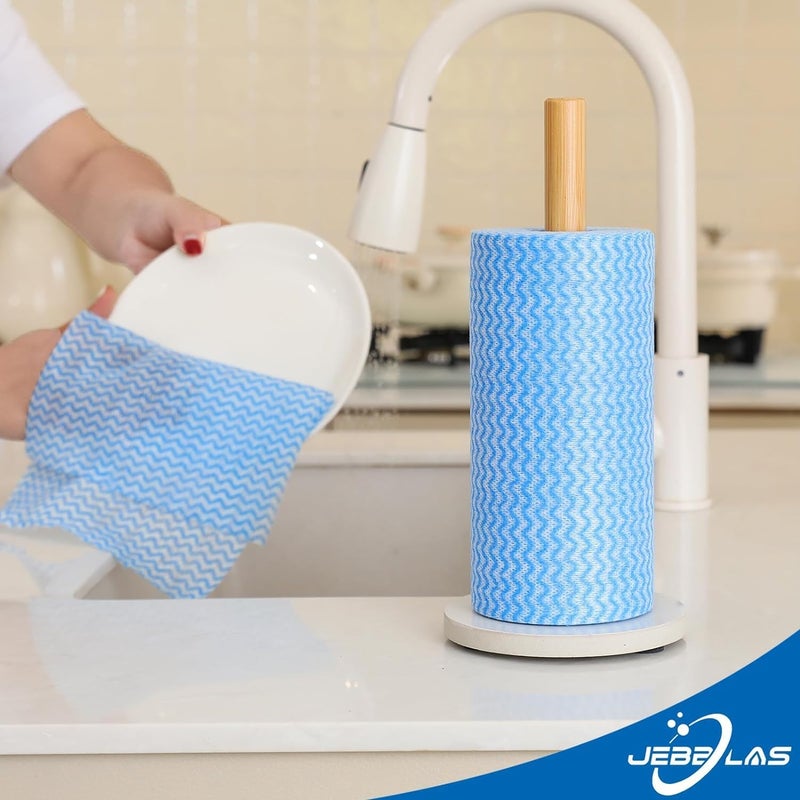 JEBBLAS Cleaning Sheet Reusable Cleaning Cloth Roll Disposable Rags Roll Household Paper Towels for Kitchen(20x30cm,2 Rolls of 200 Sheets) - Image 5