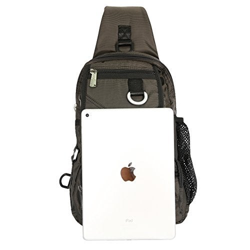 Vanlison Sling Bag Chest Shoulder Backpack Crossbody Multipurpose Daypack For Men Women Black - Image 3