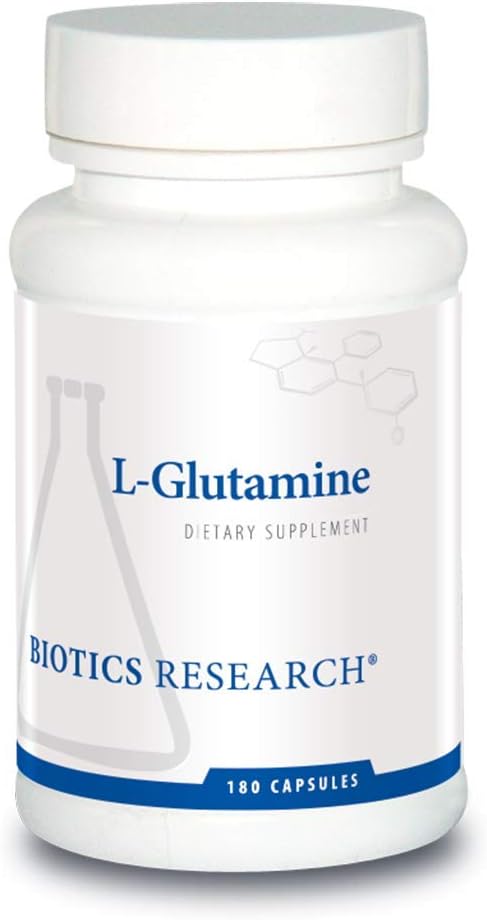 Biotics Research L Glutamine Gastrointestinal Health Gut Lining Support Optimal Muscle Support Lean Muscle Antioxidant Activity Free Form Amino Acid 180 Capsules - Image 1