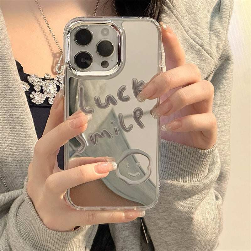 Zhitai Is Suitable for Apple 16Promax Mobile Phone Case Three-In-One Mirror Iphone15 Dropshipping 12 Smiling Face 14Pro - Image 5