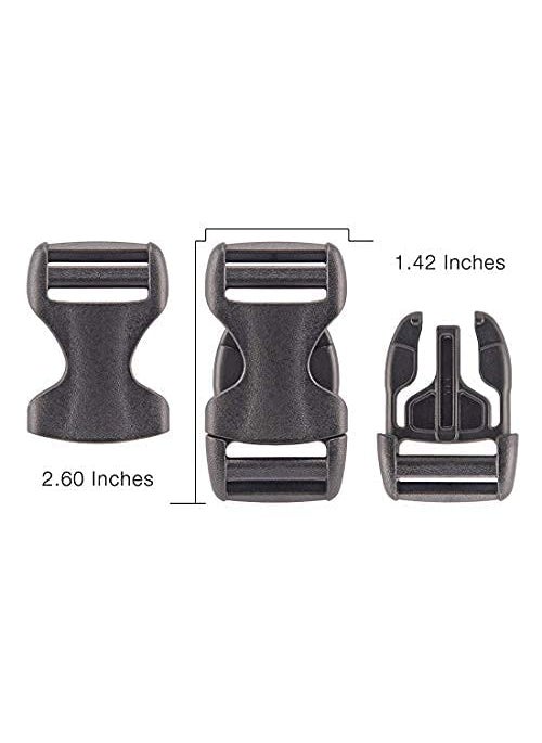 DIY Crafts DIY Crafts Black Pack Of 8 Pcs 1 Inch Dual Adjustable Side R Black Pack Of 8 Pcs  - Image 2