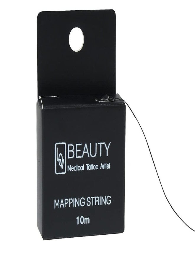 Vinayakart Eyebrow Mapping String for Microblading Pre-Inked Microblading String for Eyebrow Mapping Ultra-Thin Mess-Free Disposable Eyebrow Ruler Sticker for Marking Symmetrical Eyebrows - 10 Meters - Image 1