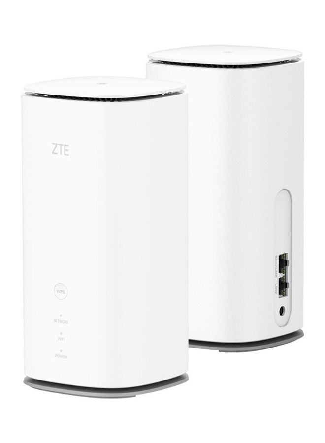 ZTE MC8020 5G Modem CPE WiFi 6 Dual Band 5400Mbps Wireless Router White - Image 1