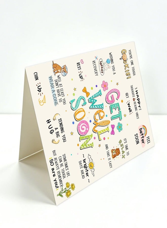 ATTLVV Funny Get Well Soon Card, Cute Get Well Soon Gift for Men Women, Blank Inside, with Red Envelope and Gold Seal Sticker - Image 2