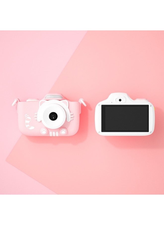 Generic High Definition Touch Screen Digital Camera Mini Smart Camcorder For Children Campus Sports Student Camera-Body Color:Pink Cat (No Card) Touch Screen WIFI  - Image 1