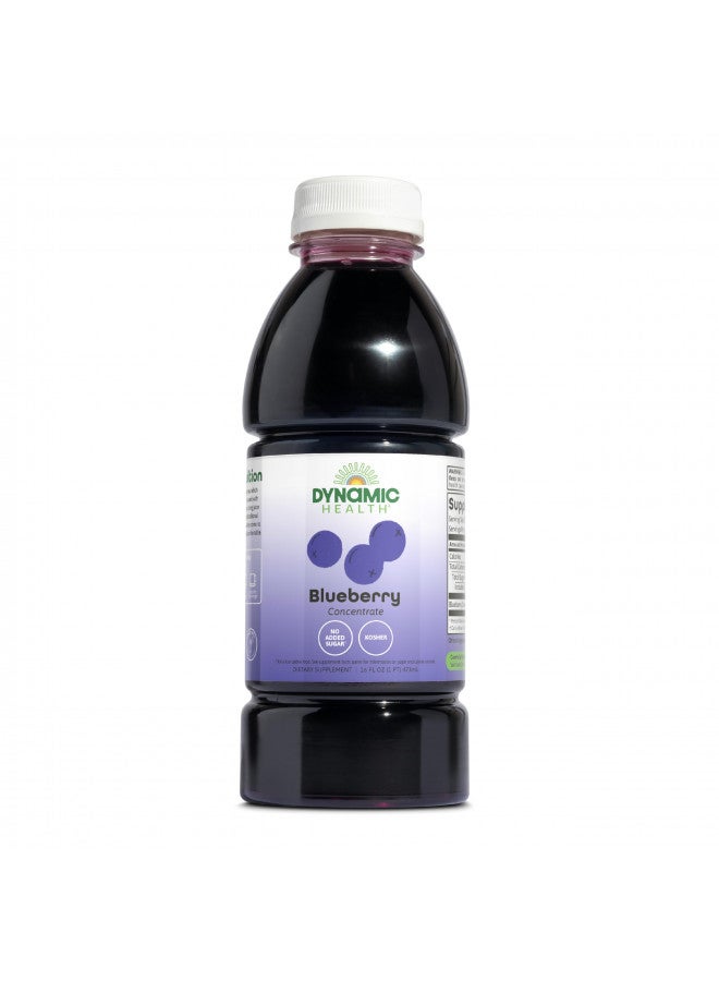 Dynamic Health Dynamic Health Blueberry Concentrate, 100% Concentrate, Unsweetened, No Additives, Brain Function, Antioxidant Support, Vegan, Gluten Free, Non-GMO, 16 Fl oz - Image 1