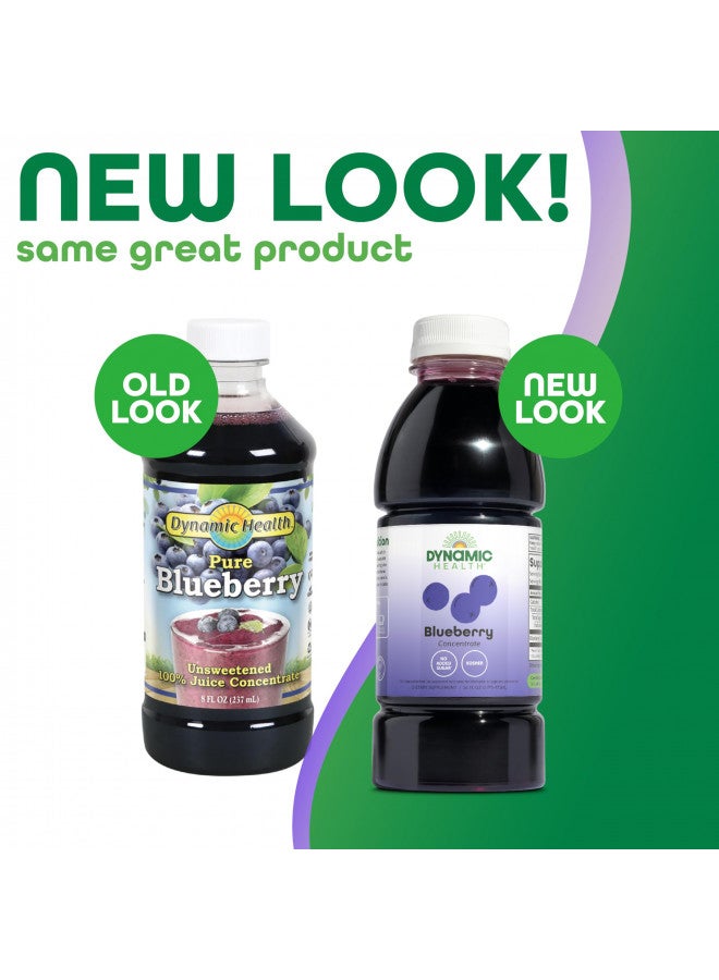 Dynamic Health Dynamic Health Blueberry Concentrate, 100% Concentrate, Unsweetened, No Additives, Brain Function, Antioxidant Support, Vegan, Gluten Free, Non-GMO, 16 Fl oz - Image 2