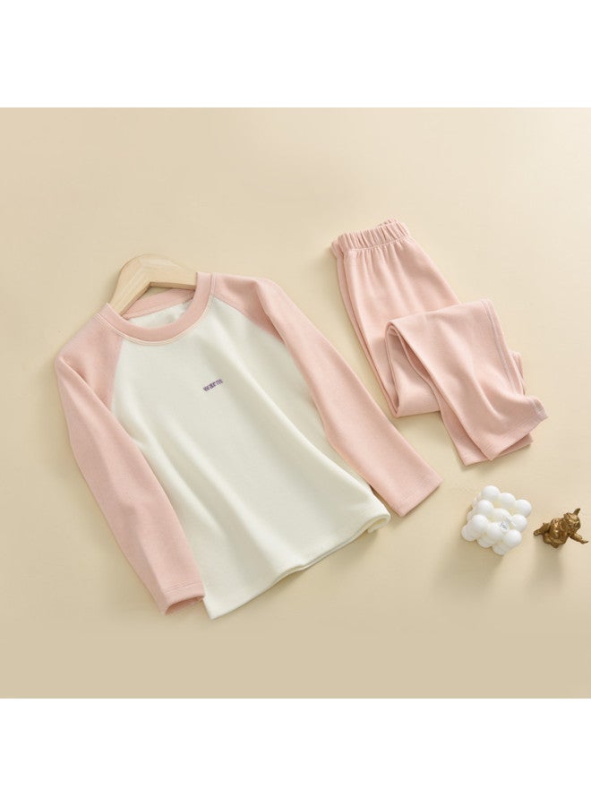 Boys' Velvet Autumn Clothes And Pants Suit Children's Thermal Underwear Suit Middle School Children's Line Clothes Junior High School Students Teenagers