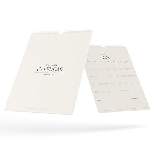 Karto Wall Calendar 2025 - Vertical 8.5x11 inch Runs Until June 2026 - Boost Your Productivity and Easy Planning with the Aesthetic Monthly Calendar - Beige - Image 3