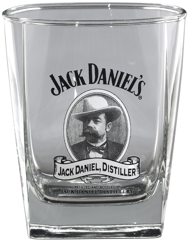 Jack Daniels Licensed Barware Cameo DOF Glass 1 Count Pack of 1 Clear