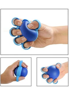 Ocean Hand Exerciser Grip Strengthener,Hand Therapy Squeeze Exercise Stress Ball,Forearm Exerciser for Arthritis Carpal Tunnel Exercise Finger Strengtheners Guitar Rock Climbing Stress Relief  - Image 3