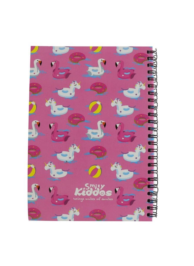 SMILY KIDDOS Smily Kiddos A5 Lined Notebook Swan Theme Pink  - Image 3