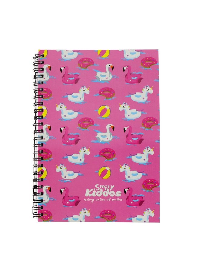 SMILY KIDDOS Smily Kiddos A5 Lined Notebook Swan Theme Pink  - Image 1