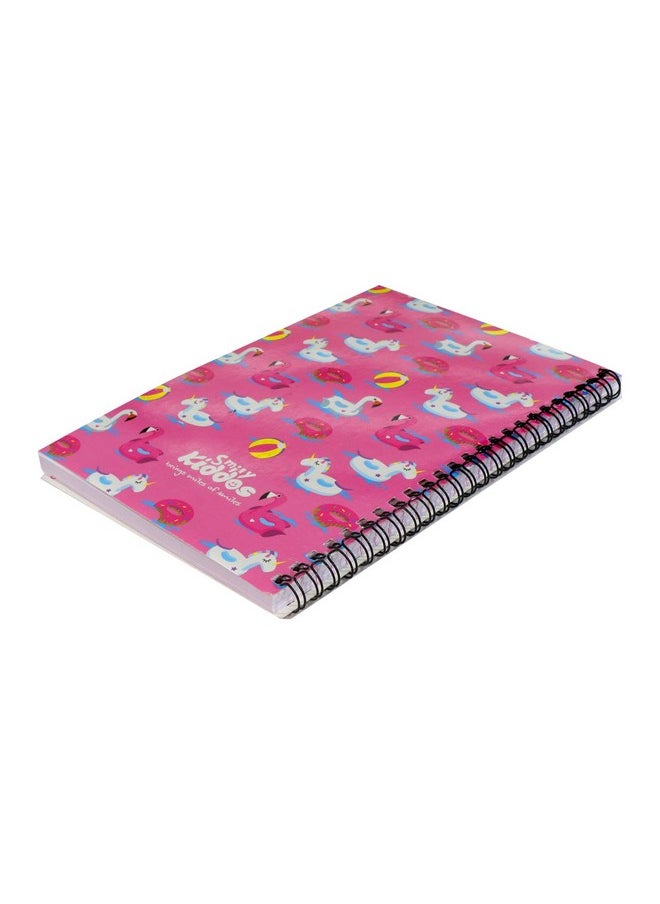 SMILY KIDDOS Smily Kiddos A5 Lined Notebook Swan Theme Pink  - Image 4