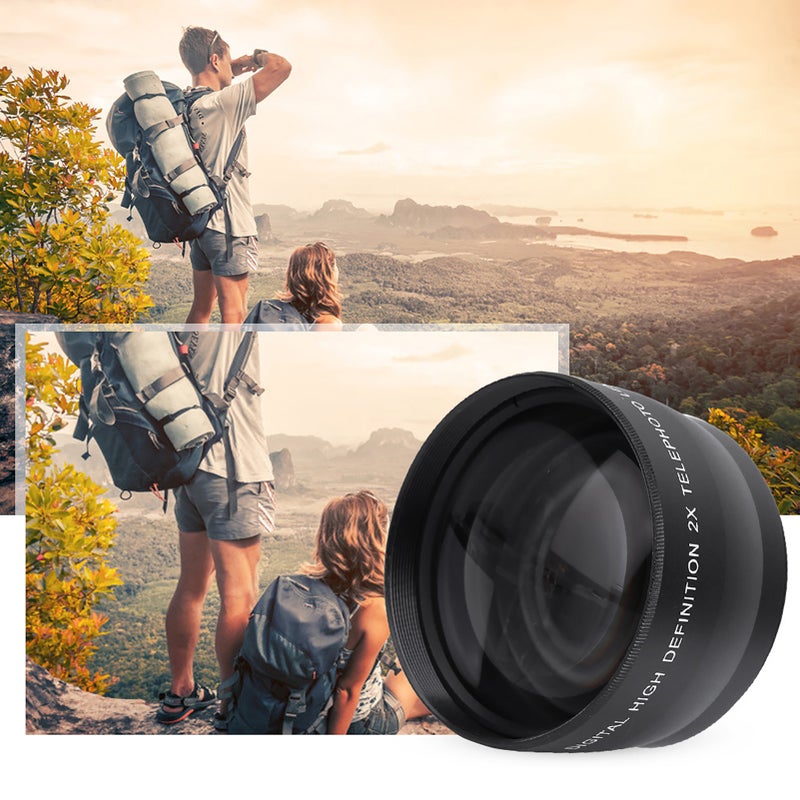 58MM 2X Magnification Universal Teleconverter Telephoto Lens for Cameras Accessory - Image 5