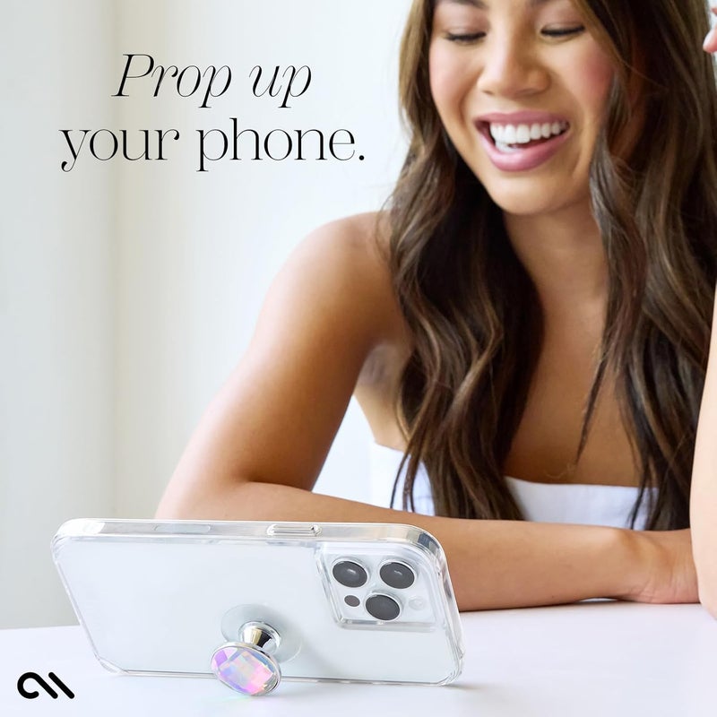 CASE-MATE Minis - Soap Bubble Cell Phone Stand/Grip - Suction Cup Cell Phone Holder [Removable for Wireless Charging] for iPhones, Android Smartphones, Kindles & More - Iridescent - Image 3