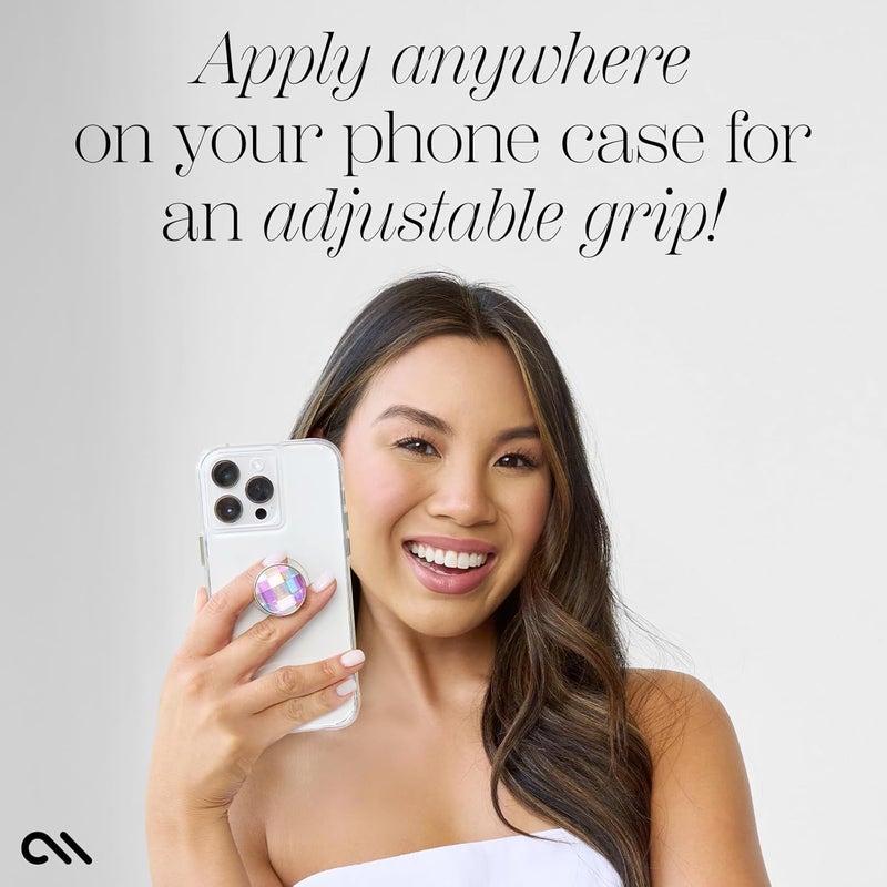 CASE-MATE Minis - Soap Bubble Cell Phone Stand/Grip - Suction Cup Cell Phone Holder [Removable for Wireless Charging] for iPhones, Android Smartphones, Kindles & More - Iridescent - Image 2