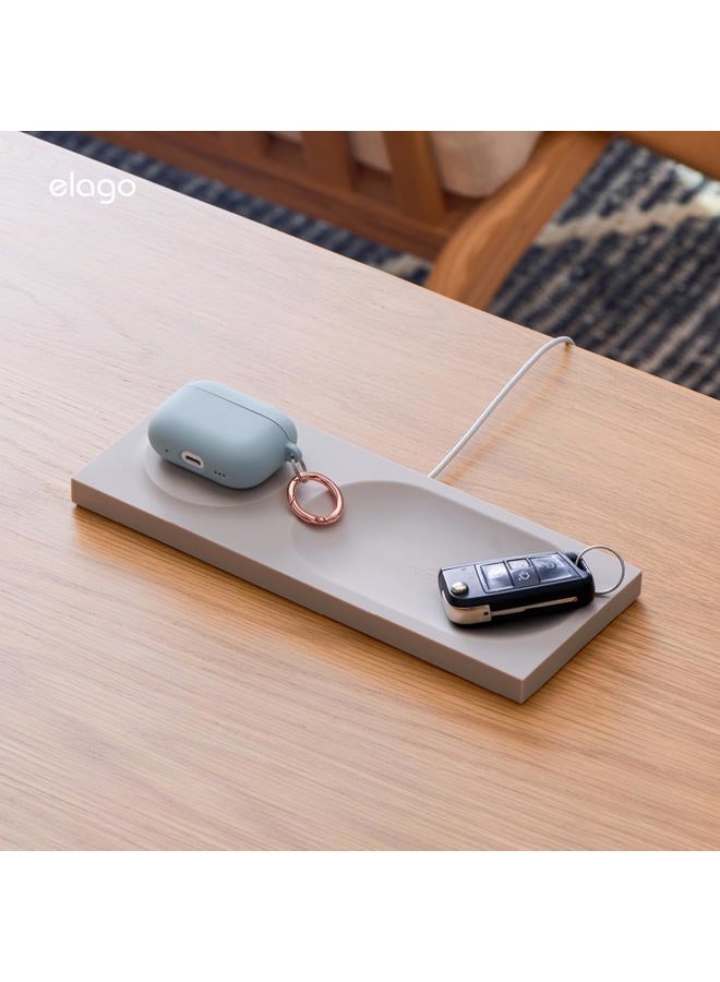 Elago Charging Tray Compatible with MagSafe Charger, Compatible with iPhone 16/15/14/13/12, AirPods Wireless Case and Other Wireless Charging Devices [Jean Indigo] [Charging Cable Not Included]  - Image 5