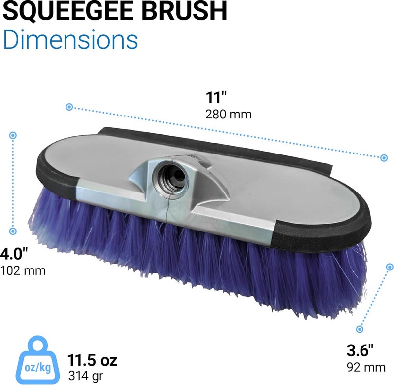 Teravan 10" 2-in-1 Water Flow Through Scrub Brush - Image 3