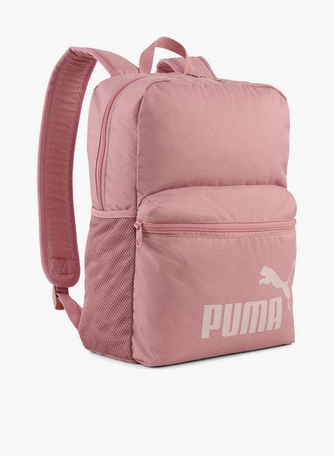 PUMA Logo Print Backpack For Girls 5-13 Years With Laptop Sleeve - Image 1
