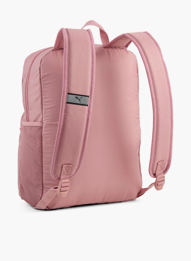 PUMA Logo Print Backpack For Girls 5-13 Years With Laptop Sleeve - Image 4