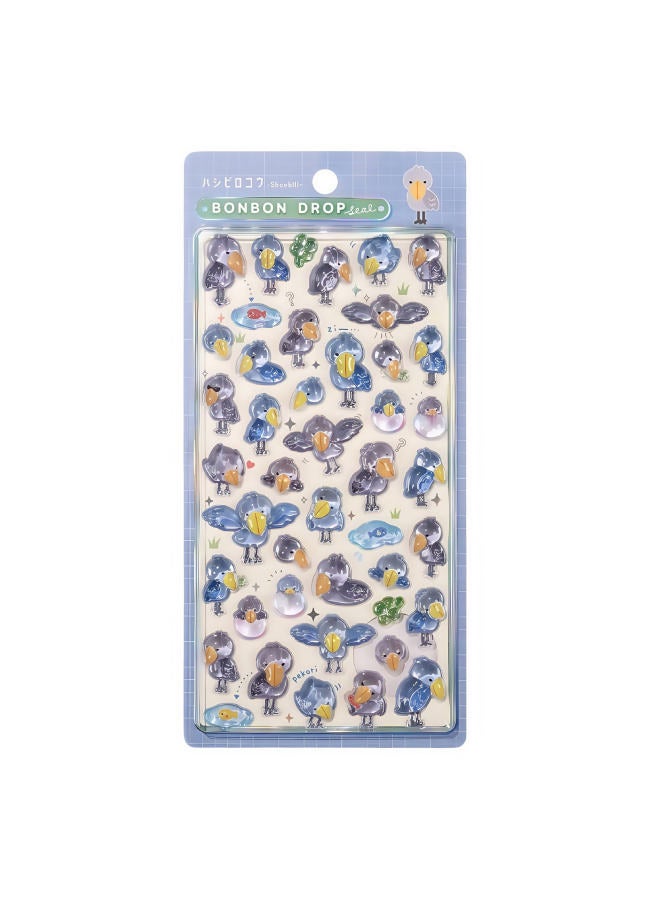 Flash Hot Shimmer Stickers 3d Relief Stickers Solid Children's Cartoon Animal Crystal Phone Case Decorations - Image 1