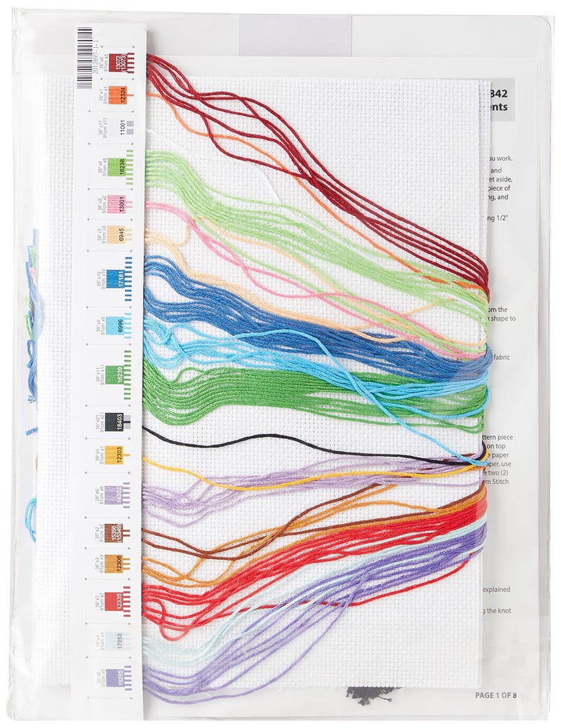 Dimensions Counted Cross Stitch Christmas Pals Ornament Kit, 6 pcs - Image 2