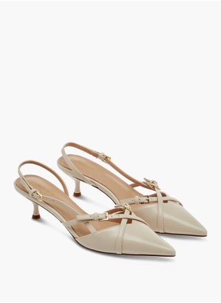 Women's Cross Strap Slingback Shoes with Buckle Closure and Kitten Heels - pzsku/Z440FA5190EDA71566C92Z/45/_/1738592057/4a831f6b-4350-4a7a-98d0-9f3e22c0ce05