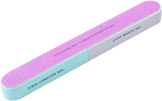 ZOZY Double-Sided Nail Files & Buffer Professional Emery Board for Manicure & Pedicure, Nail Care