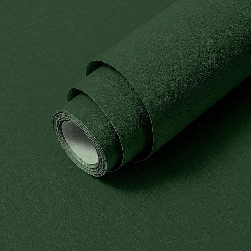 Abyssaly Dark Green Peel and Stick Self Adhesive Wallpaper Removable Waterproof Bathroom Countertop Contact Paper Kitchen Vinyl Wrap for Cabinet Countertops Wall Cover Counter Top Paper 157 X 7874 - Image 2