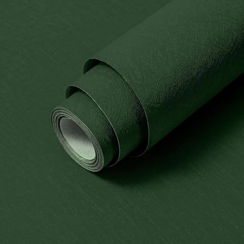 Abyssaly Dark Green Peel and Stick Self Adhesive Wallpaper Removable Waterproof Bathroom Countertop Contact Paper Kitchen Vinyl Wrap for Cabinet Countertops Wall Cover Counter Top Paper 157 X 7874 - Image 1