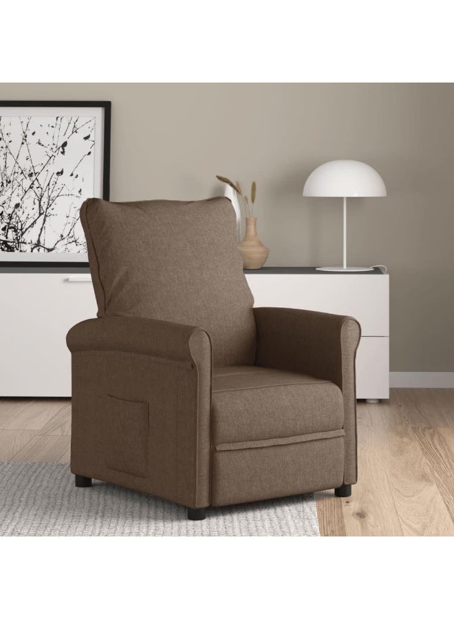 Comfynest Vidaxrecliner Chair Fabric 70X88X96Cm Brown