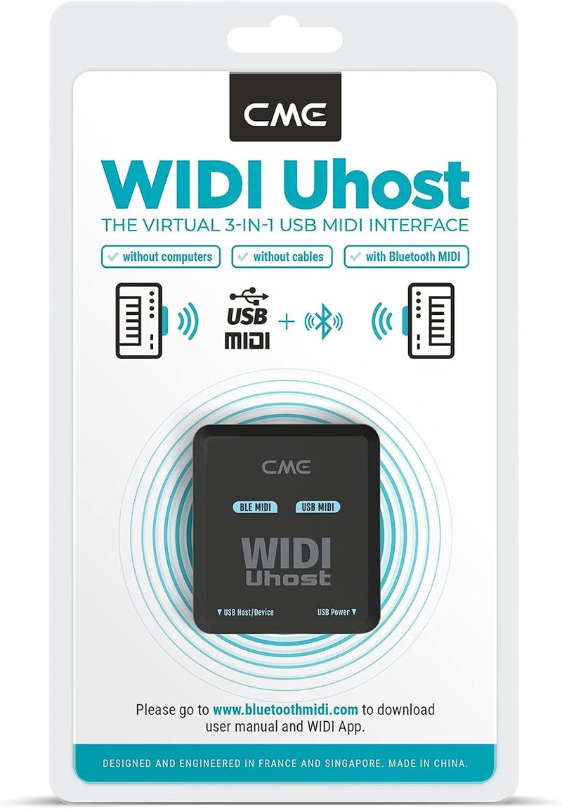 CME WIDI Uhost - Bluetooth USB MIDI Interface for Class Compliant Instruments, Controllers, and Keyboards - Image 5